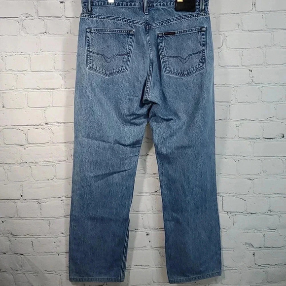 Harley-Davidson Other - Harley Davidson Genuine Motorclothes Blue Straight Leg Jeans Mens Zip Size 36x32